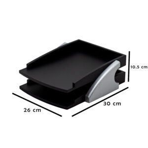 لييندا - منظم الأوراق الكبيرة فضي