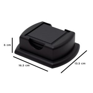 لييندا - منظم قواعد كوستر حرارية للاكواب اسود 