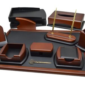 لييندا - طقم مكتب 12 قطعة (بني)