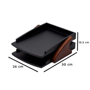 لييندا - منظم الأوراق الكبيرة بني