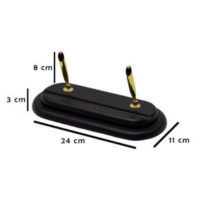 لييندا - حامل أقلام ثنائي اسود 