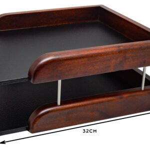 ليلك - منظم الأوراق الكبيرة A4 بني